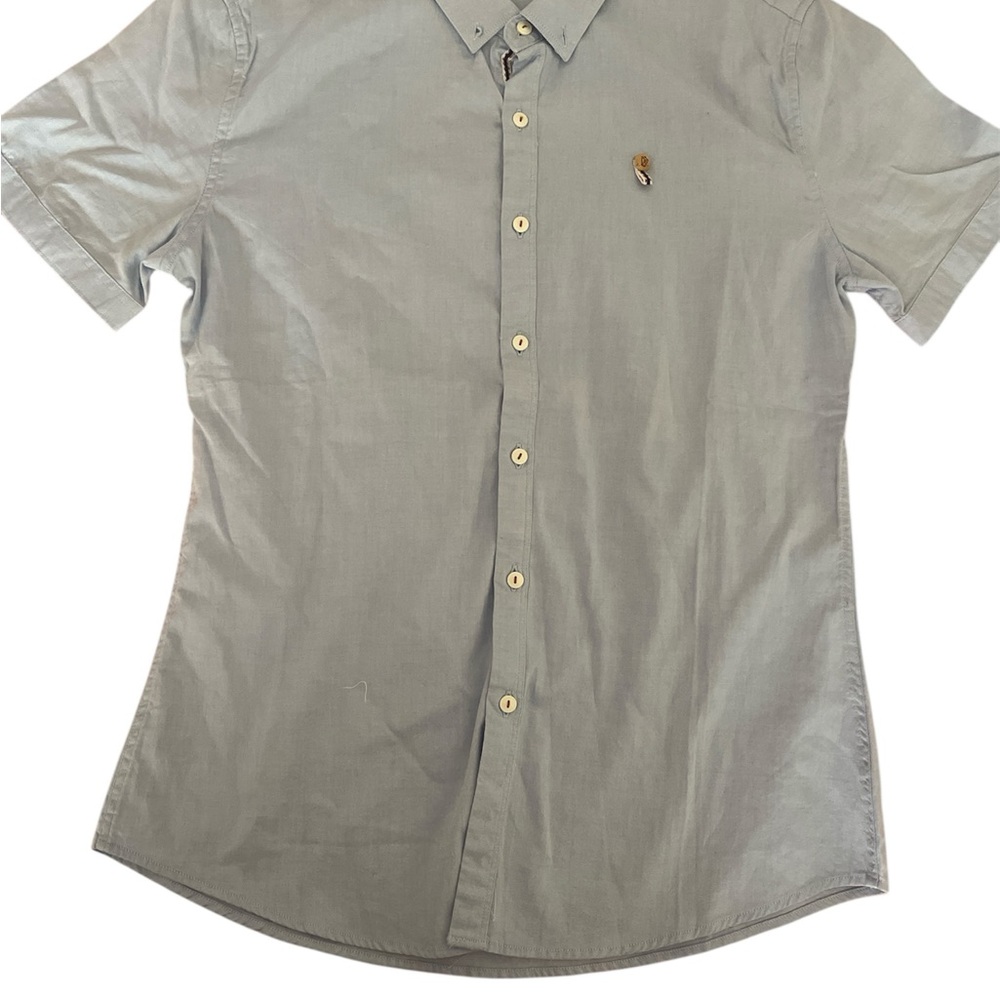 Elegant Light Gray Short Sleeve Blouse